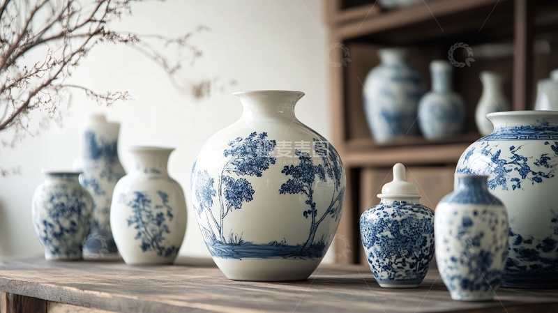 高清大图下载【趣麦麦图】青花艺瓷