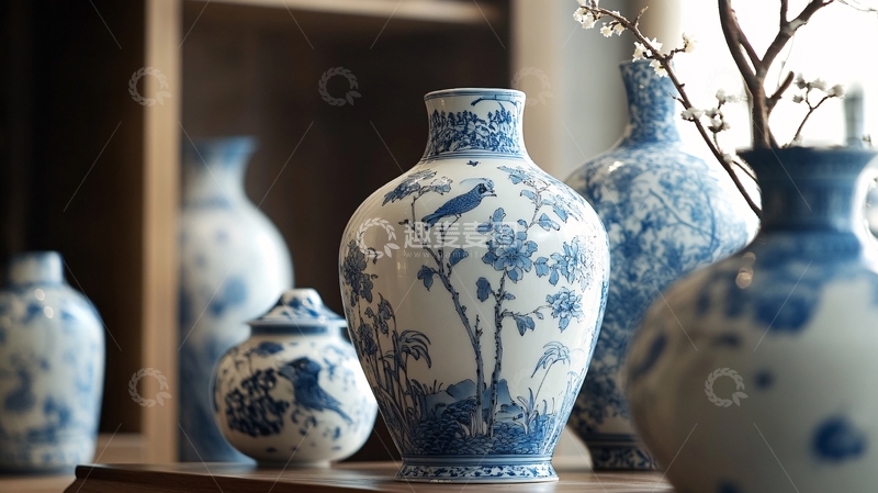 高清大图下载【趣麦麦图】-青花瓷品