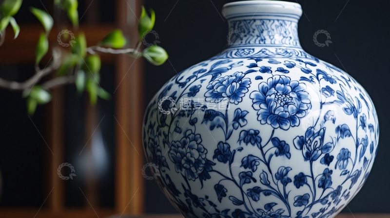 高清大图下载【趣麦麦图】青花瓷实拍