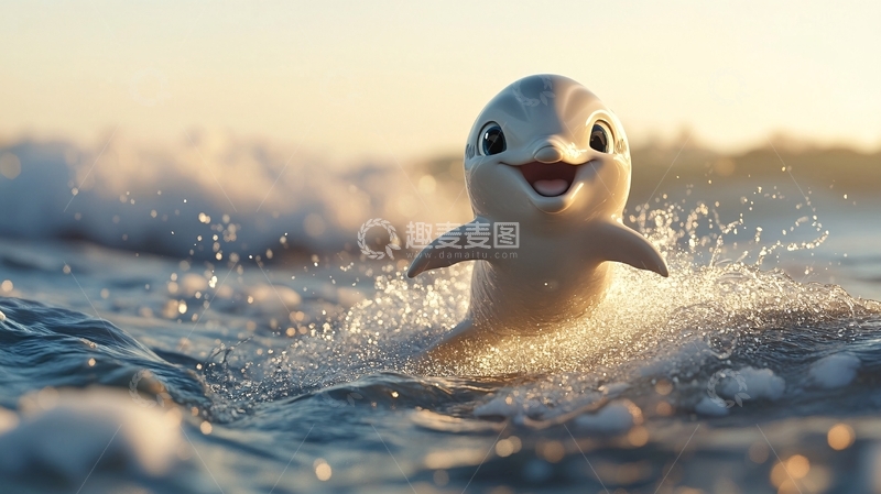 高清大图下载【趣麦麦图】原创小海豹3