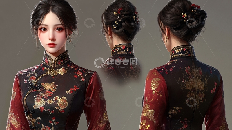 高清大图下载【趣麦麦图】写实人物设计