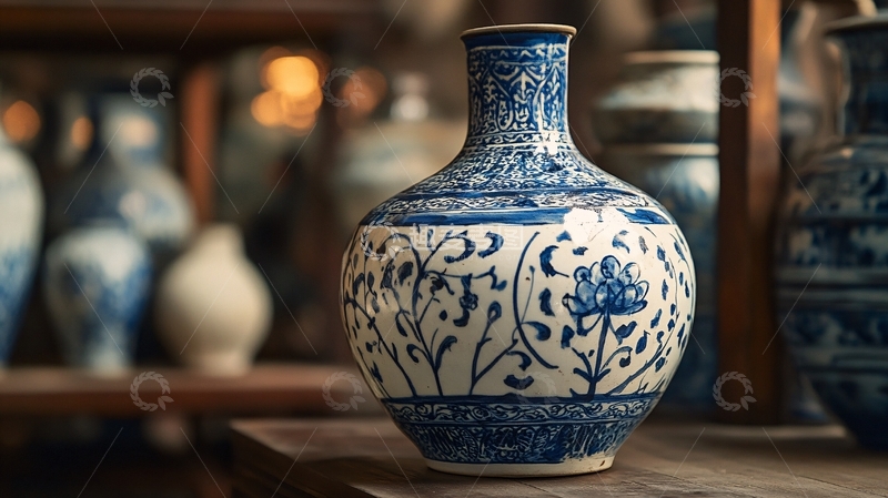 高清大图下载【趣麦麦图】青花摆件