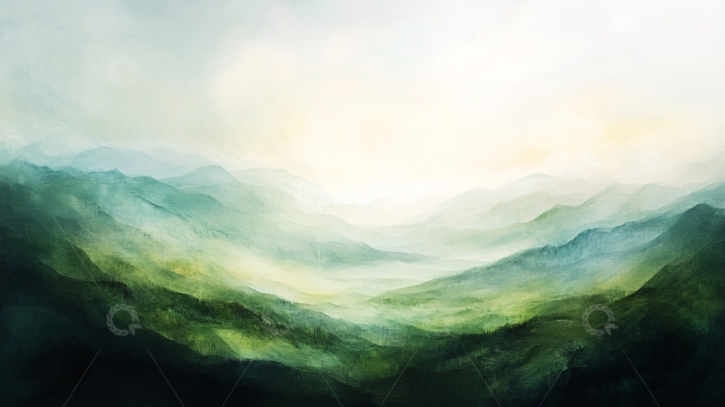 高清大图下载【趣麦麦图】现实山景画1