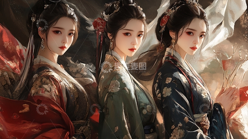 高清大图下载【趣麦麦图】古装小姐姐