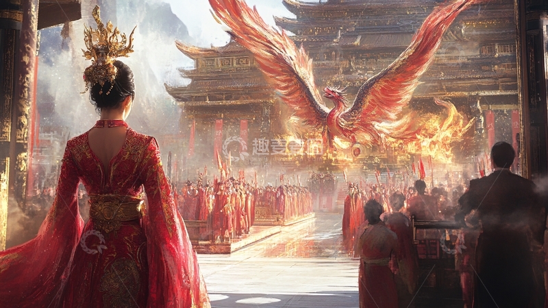 高清大图下载【趣麦麦图】武则天上朝场景