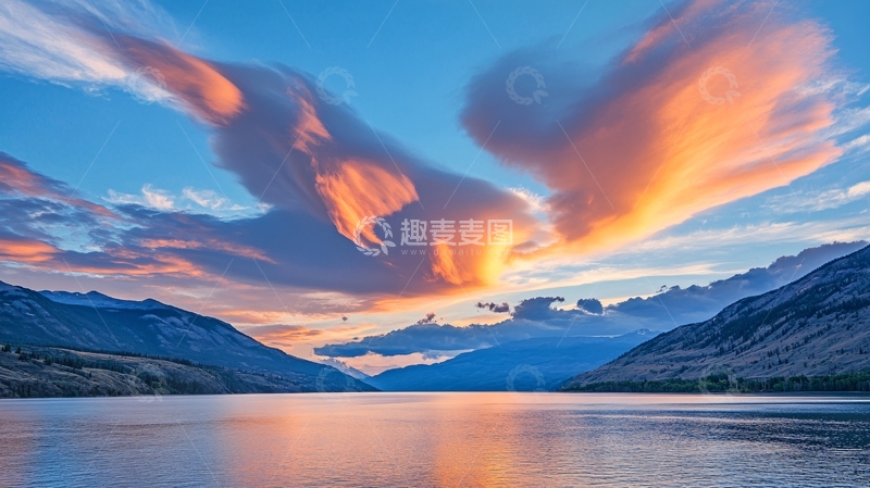 高清大图下载【趣麦麦图】喀纳斯夕照