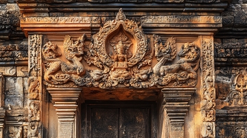 柬埔寨门楣浮雕