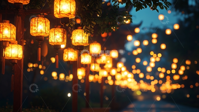 高清大图下载【趣麦麦图】汉服灯饰