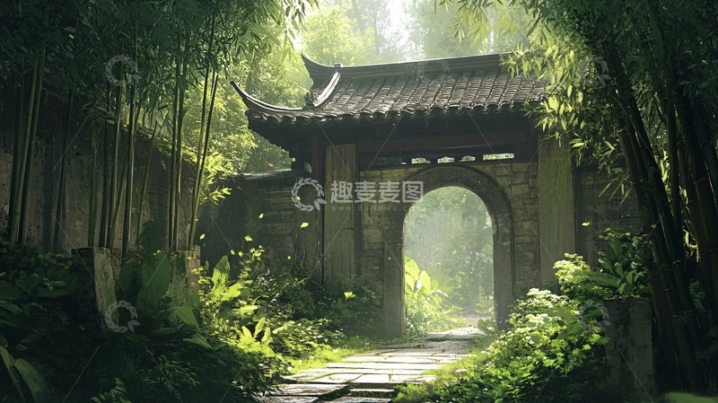 高清大图下载【趣麦麦图】门场景效果