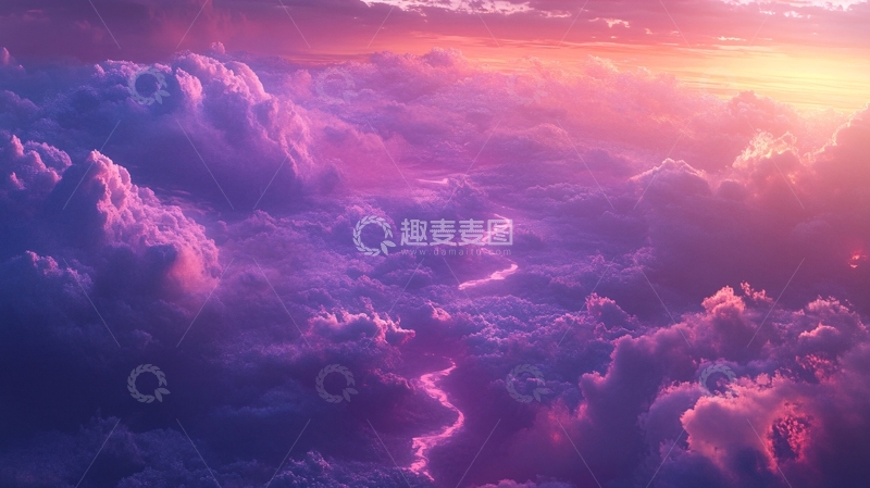 高清大图下载【趣麦麦图】梦幻云海壁纸5