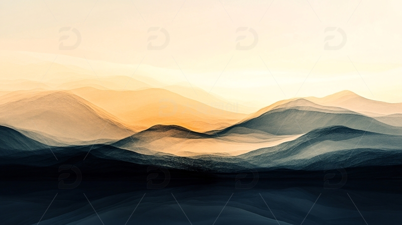 高清大图下载【趣麦麦图】超质感山水线条背景