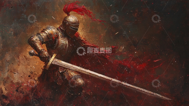 高清大图下载【趣麦麦图】古代士兵英勇顽强勇敢