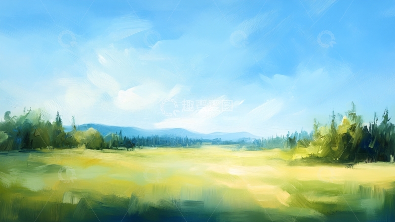 高清大图下载【趣麦麦图】草地原画3