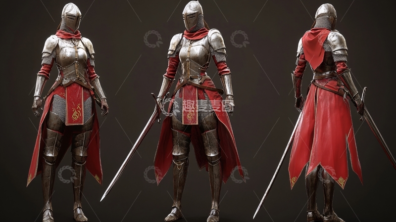 高清大图下载【趣麦麦图】中世纪战甲