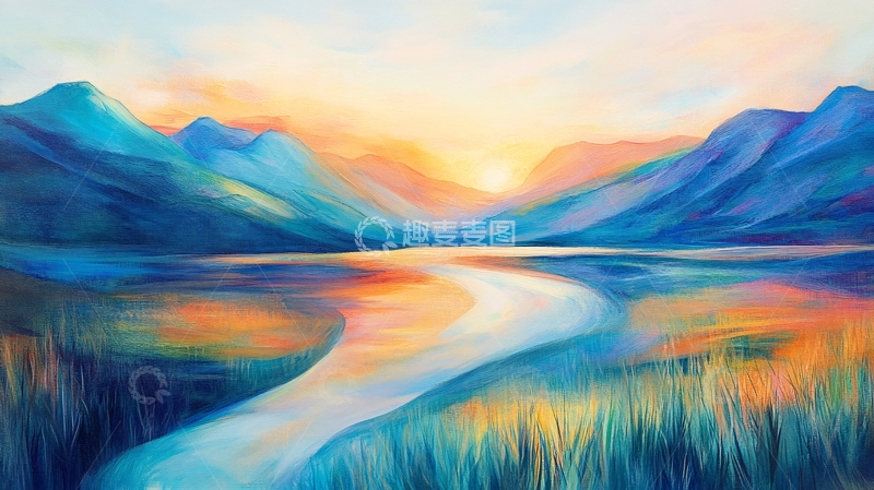 高清大图下载【趣麦麦图】幻彩艺术山水风景4