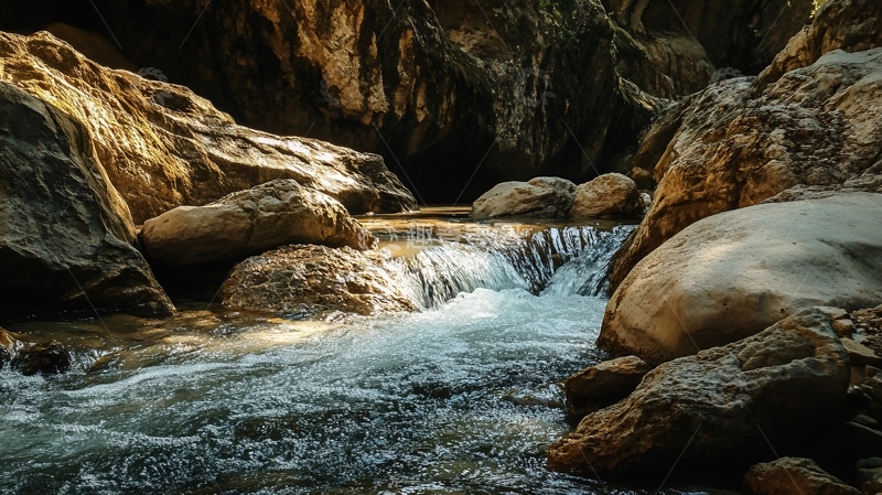 高清大图下载【趣麦麦图】秦岭小河