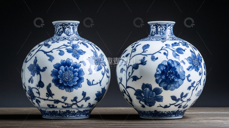 高清大图下载【趣麦麦图】-青花摆件3