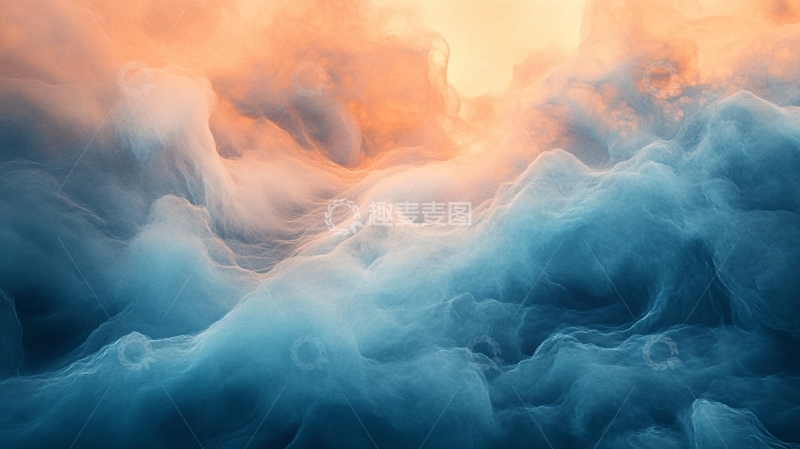 高清大图下载【趣麦麦图】抽象梦幻泼墨背景1