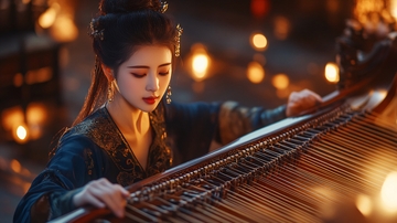 虞姬弹琴