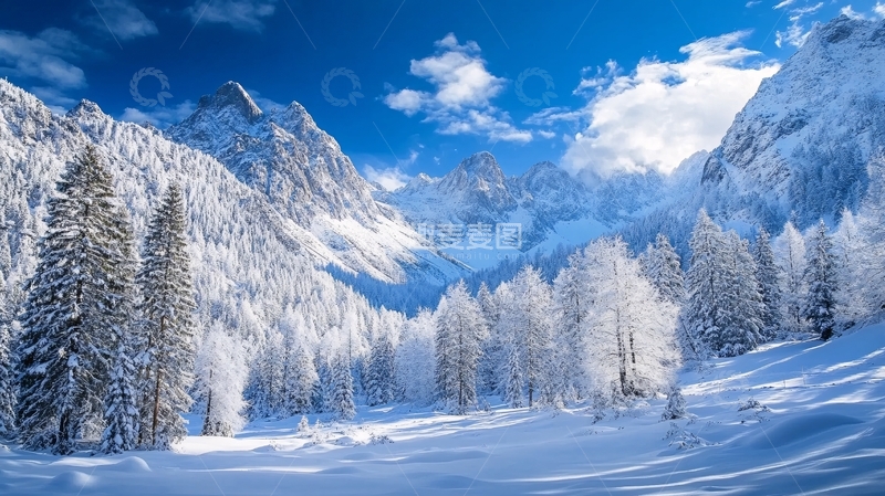 高清大图下载【趣麦麦图】冬日雪景壁纸8