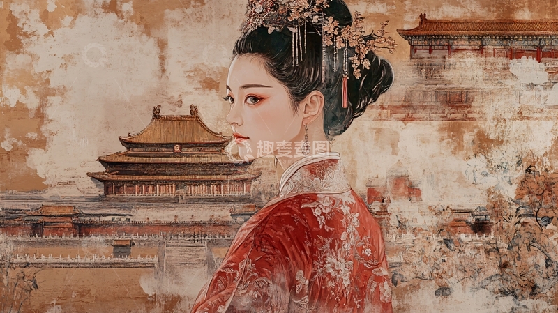 高清大图下载【趣麦麦图】唯美宫女