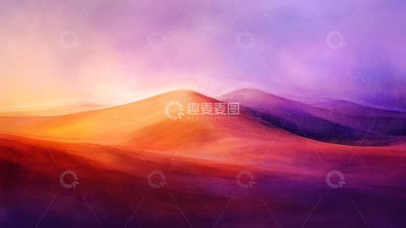 高清大图下载【趣麦麦图】荒漠霞光1