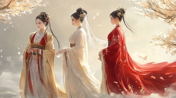 红衣少女设计古风15