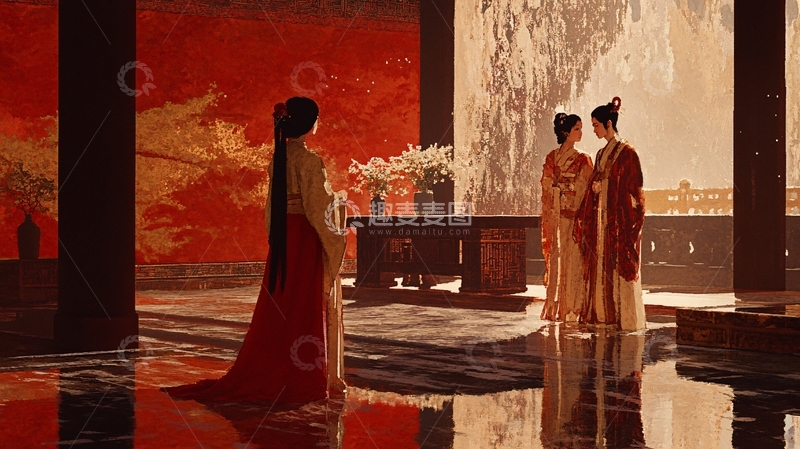 高清大图下载【趣麦麦图】皇后在光顺门接收朝贺