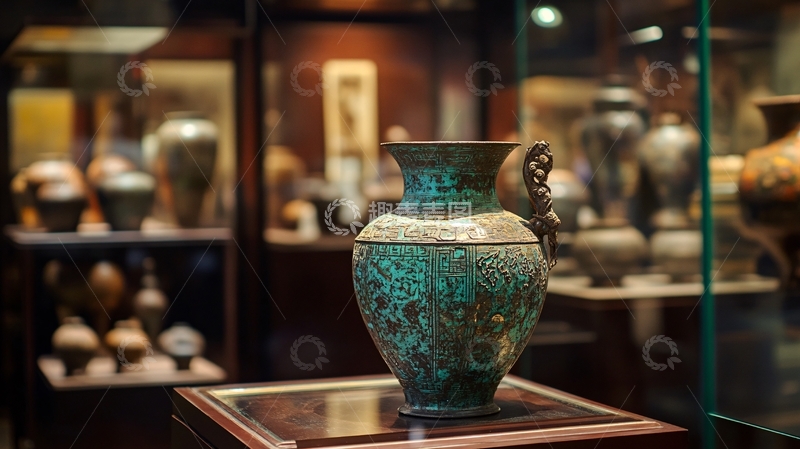 高清大图下载【趣麦麦图】文物铜瓶