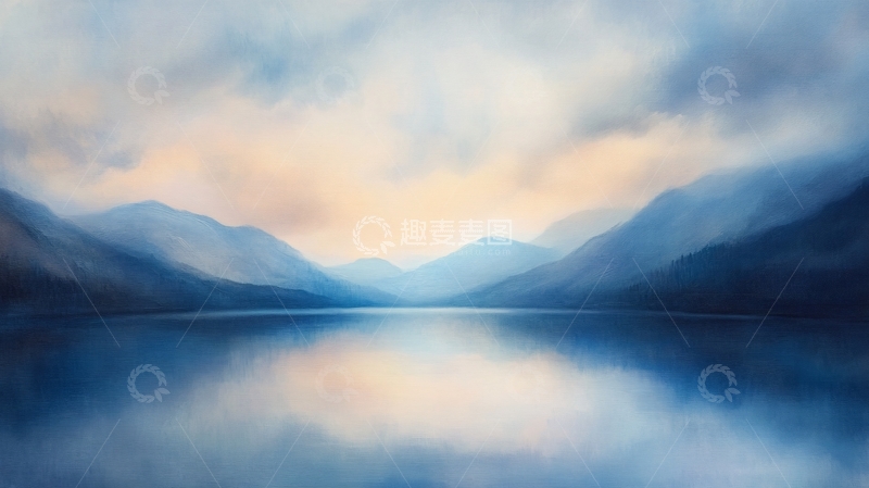 高清大图下载【趣麦麦图】唯美朦胧湖景11