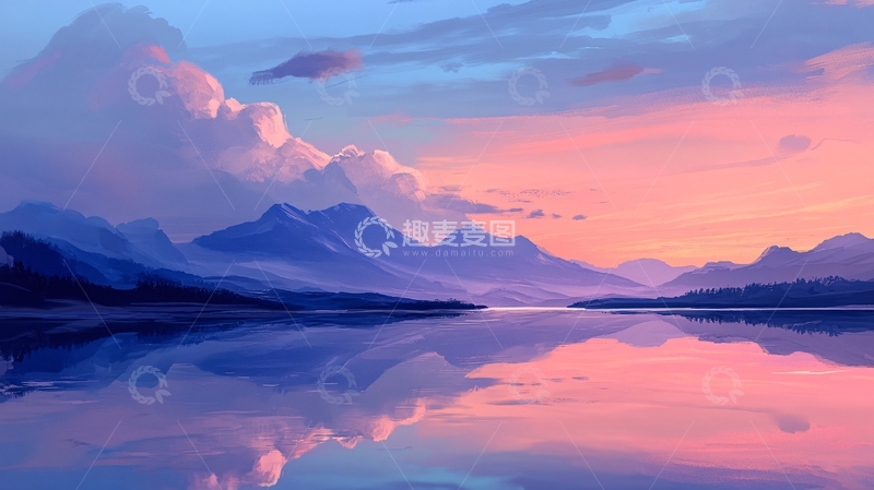 高清大图下载【趣麦麦图】风景厚涂8