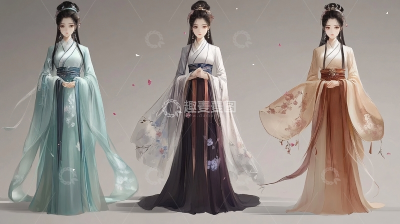 高清大图下载【趣麦麦图】漫画汉服