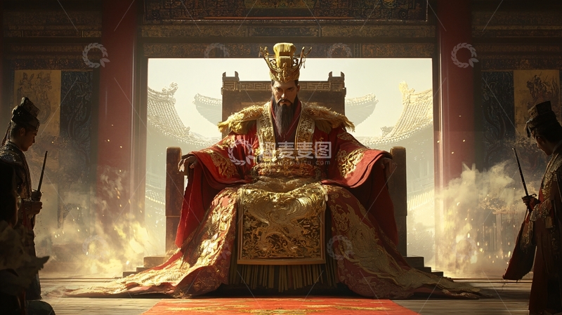 高清大图下载【趣麦麦图】君王访贤场景1