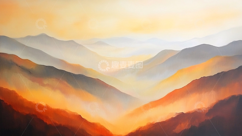 高清大图下载【趣麦麦图】梦幻山峦