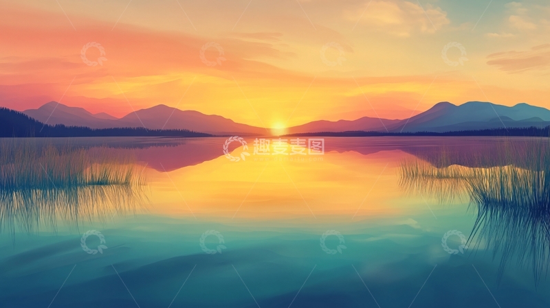 高清大图下载【趣麦麦图】大幅高清山水日出21