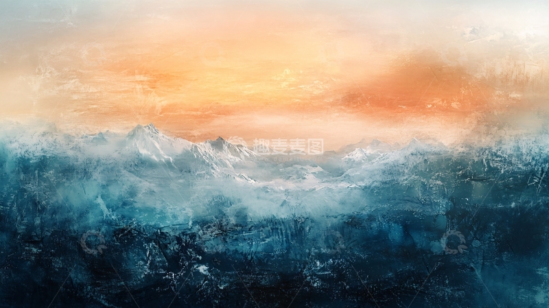 高清大图下载【趣麦麦图】意境长幅山景9