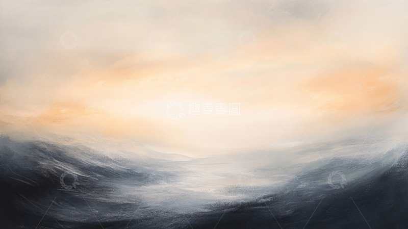 高清大图下载【趣麦麦图】-热情橙色静谧蓝色背景8