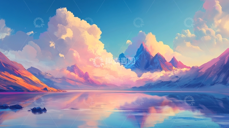 高清大图下载【趣麦麦图】渐变插画风2