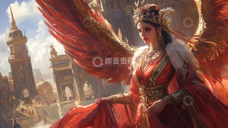 高清大图下载【趣麦麦图】凤凰到此牌