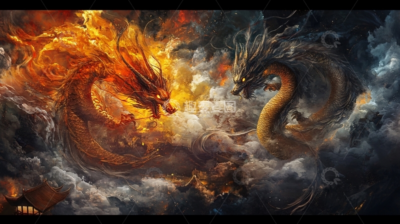 高清大图下载【趣麦麦图】龙年横版插画20