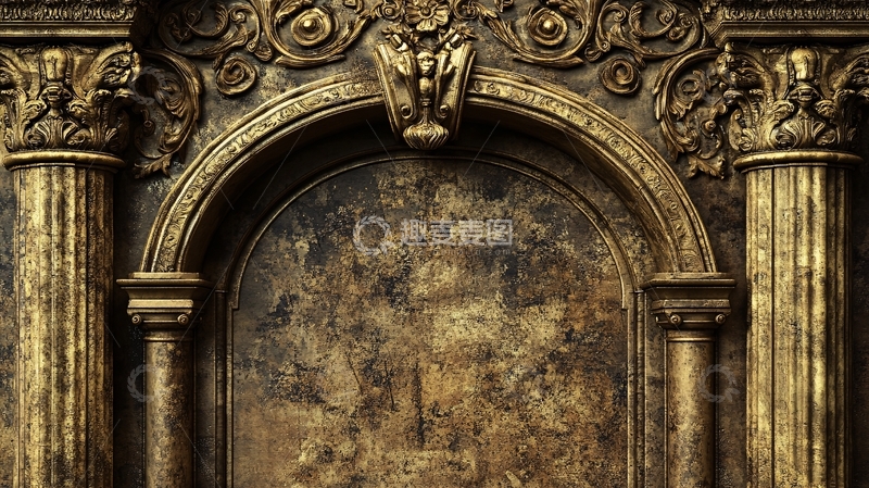 高清大图下载【趣麦麦图】欧式罗马拱门背景