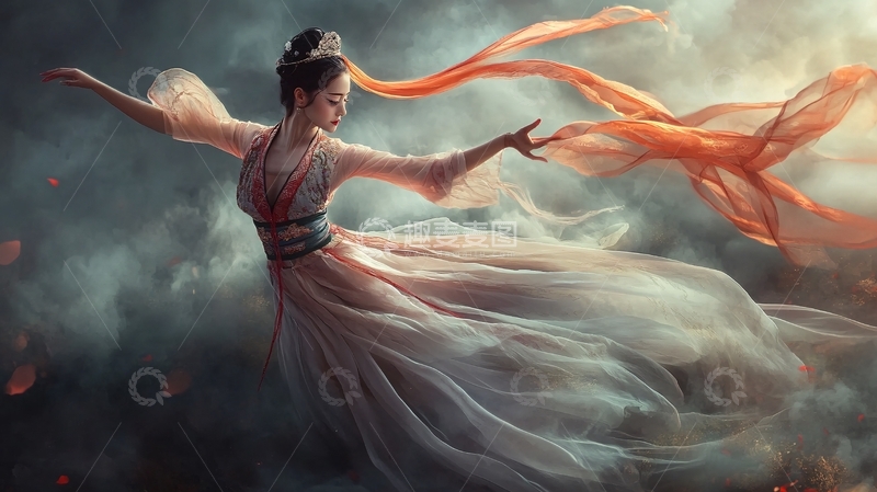 高清大图下载【趣麦麦图】虞姬起舞