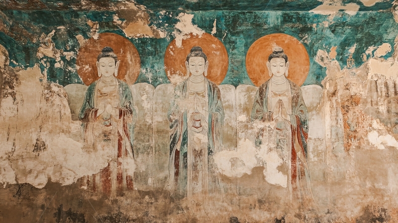 高清大图下载【趣麦麦图】彩绘千佛