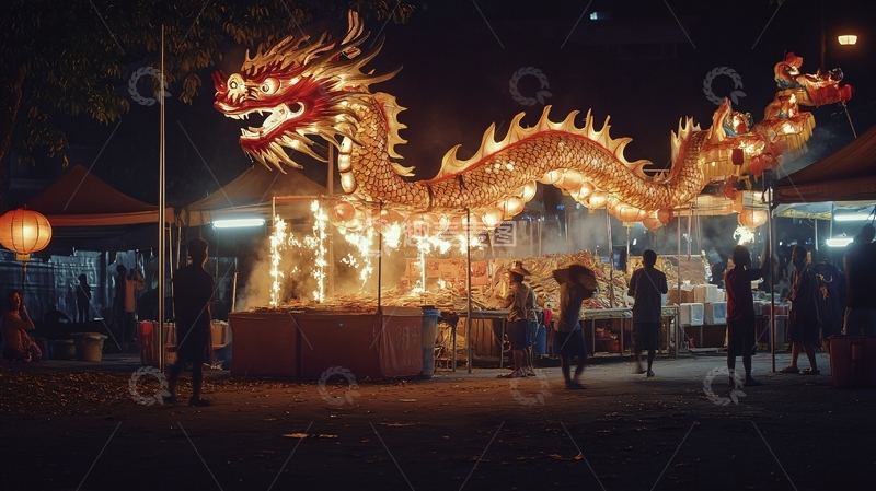 高清大图下载【趣麦麦图】炸龙情怀