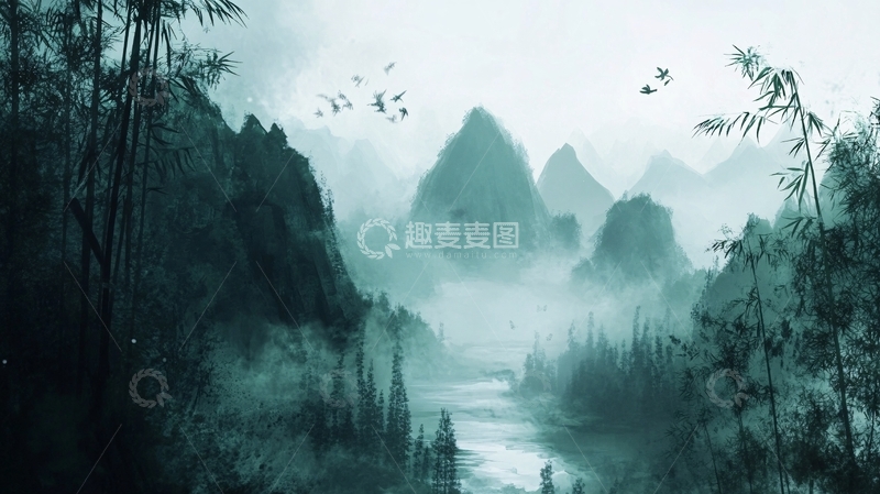 高清大图下载【趣麦麦图】高清古风山水11