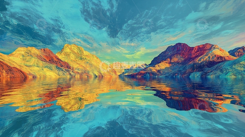 高清大图下载【趣麦麦图】幻彩艺术山水风景5