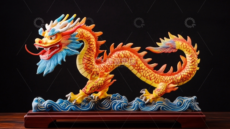 高清大图下载【趣麦麦图】画龙点睛摆件