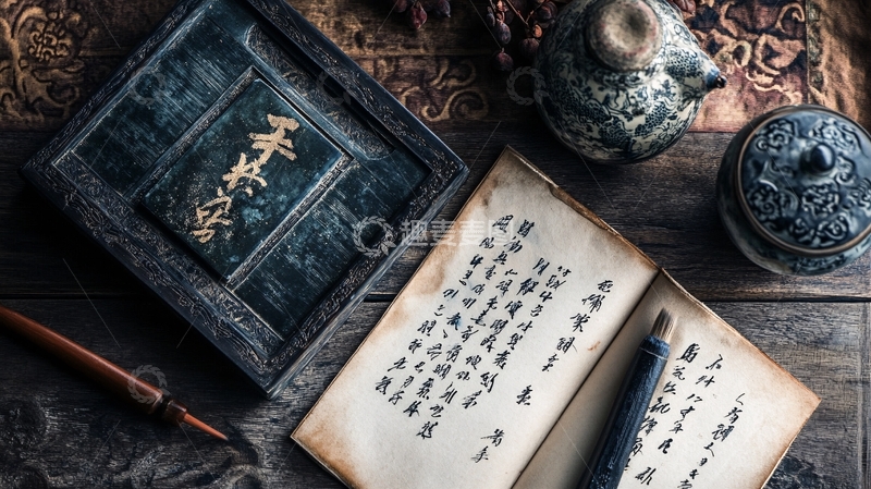 高清大图下载【趣麦麦图】古代锦书