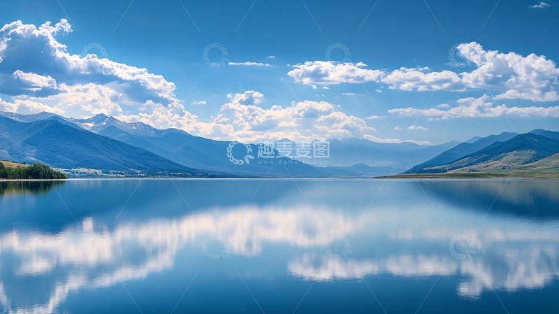 高清大图下载【趣麦麦图】赛里木湖全景图