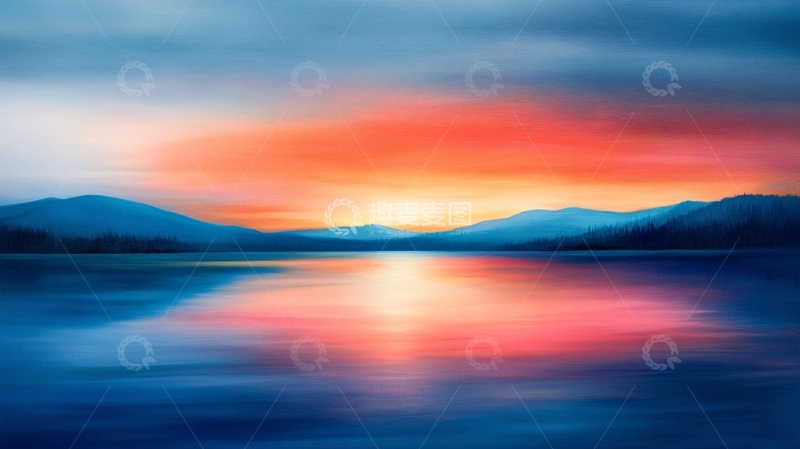 高清大图下载【趣麦麦图】唯美山水风光日出6